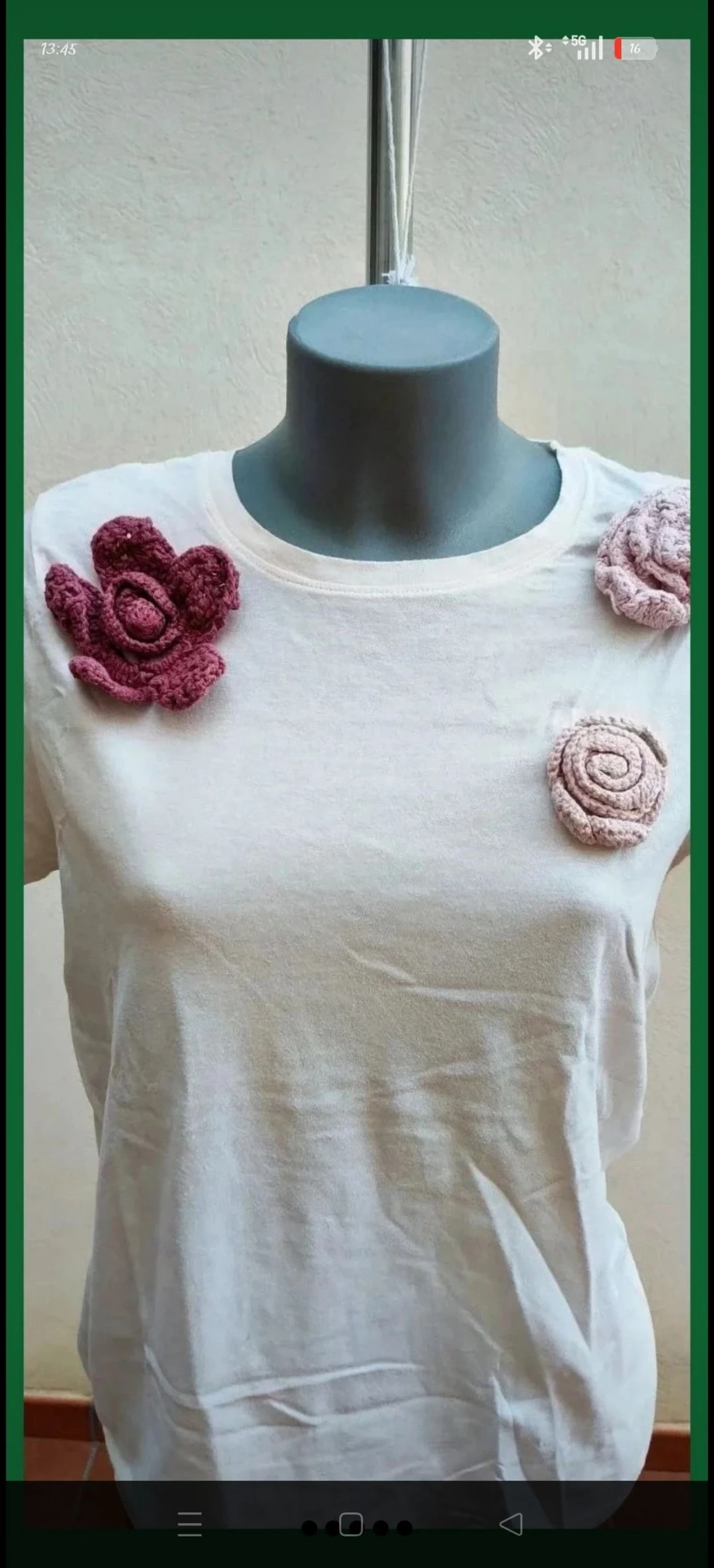 Crochet Flower T-Shirt – photo 4